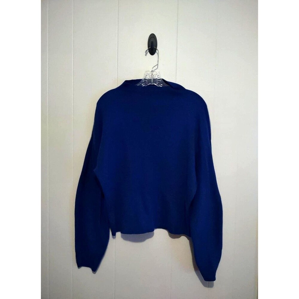 H&M | Women's Royal Blue Mock Neck Sweater Size Small
